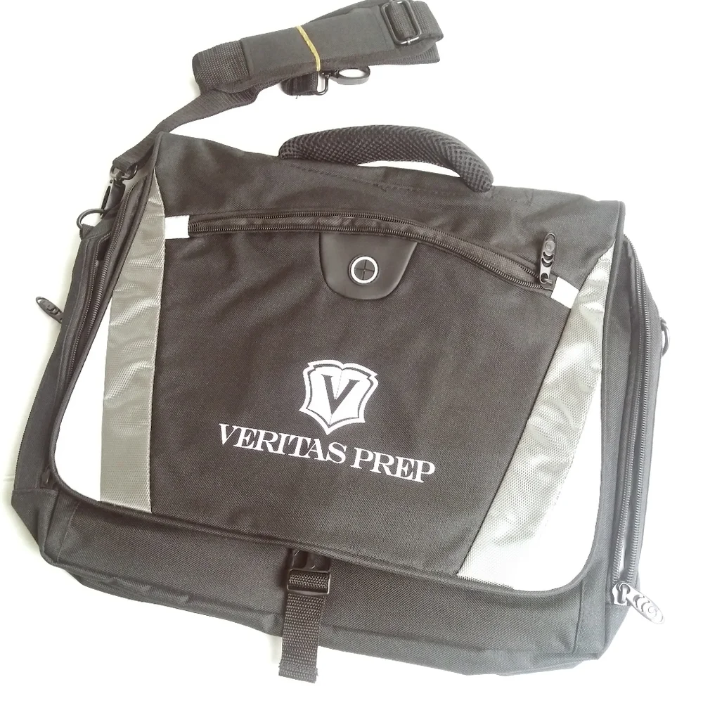 LAPTOP MESSENGER BAG UNISEX BLACK Casual Business Office